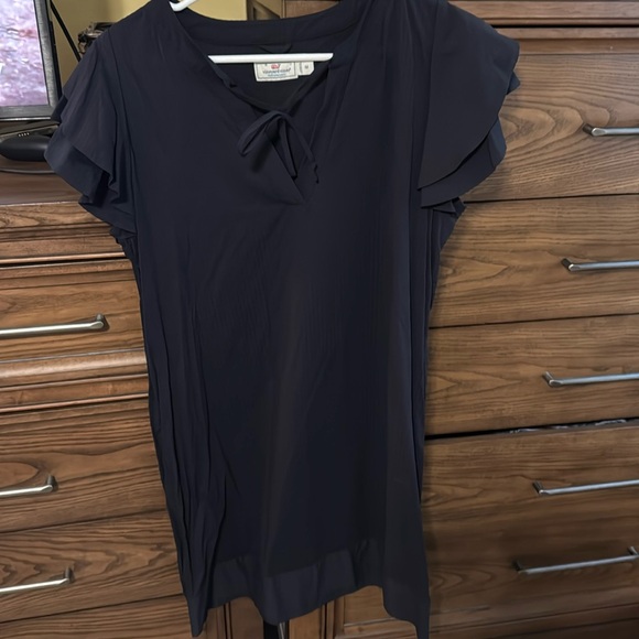 Vineyard Vines Harbor Tunic Performance Navy Dress - Picture 4 of 10